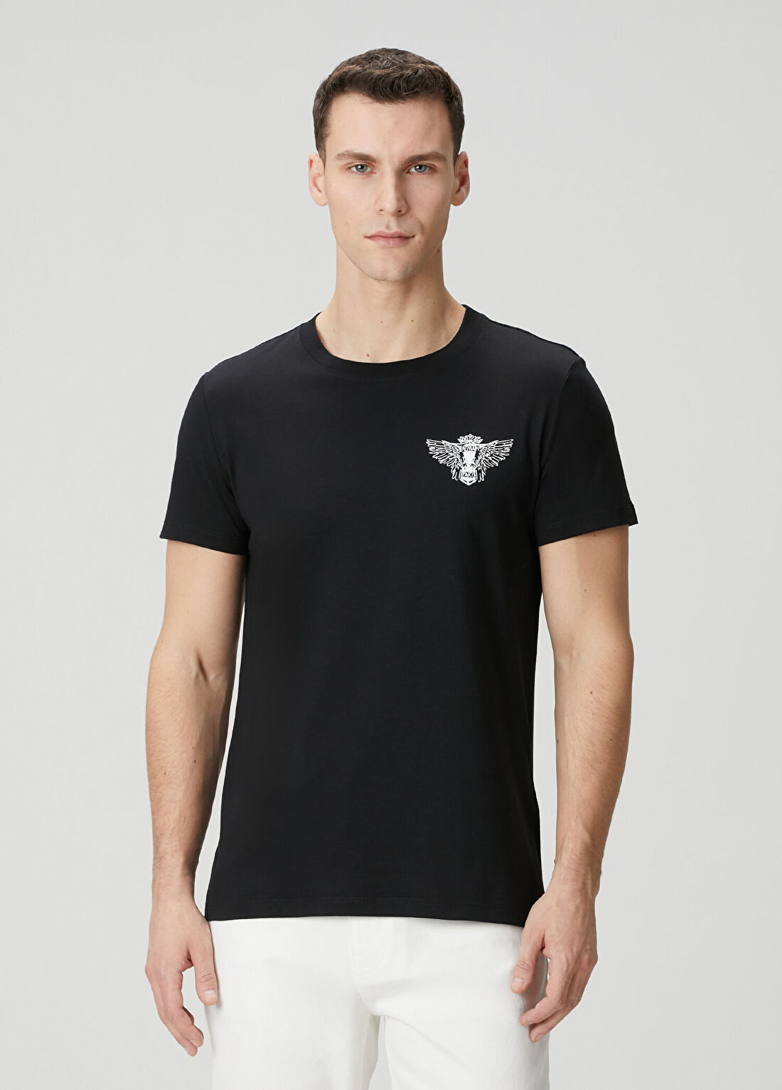Balmain Siyah Logo Baskılı T-shirt