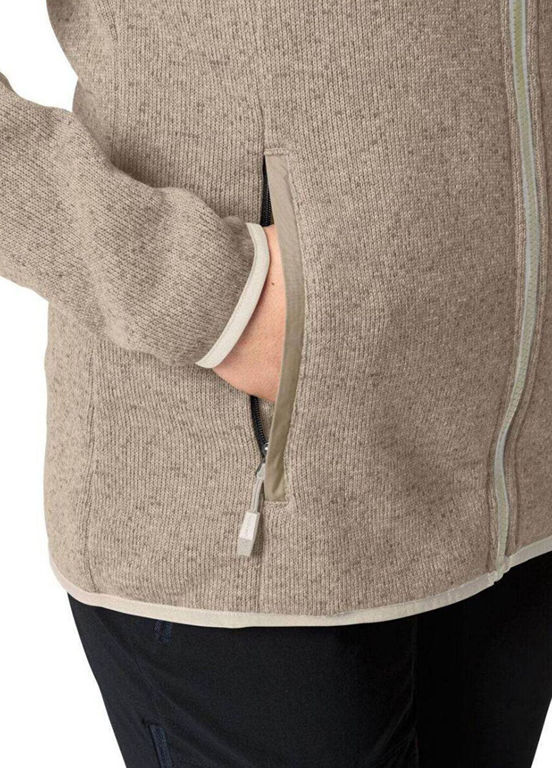 Vaude Rienza IV Krem Polar Kadın Sweatshirt 42983 görsel 2