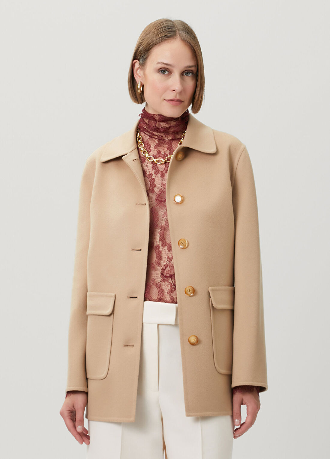 Valentino Camel Yün Kaban