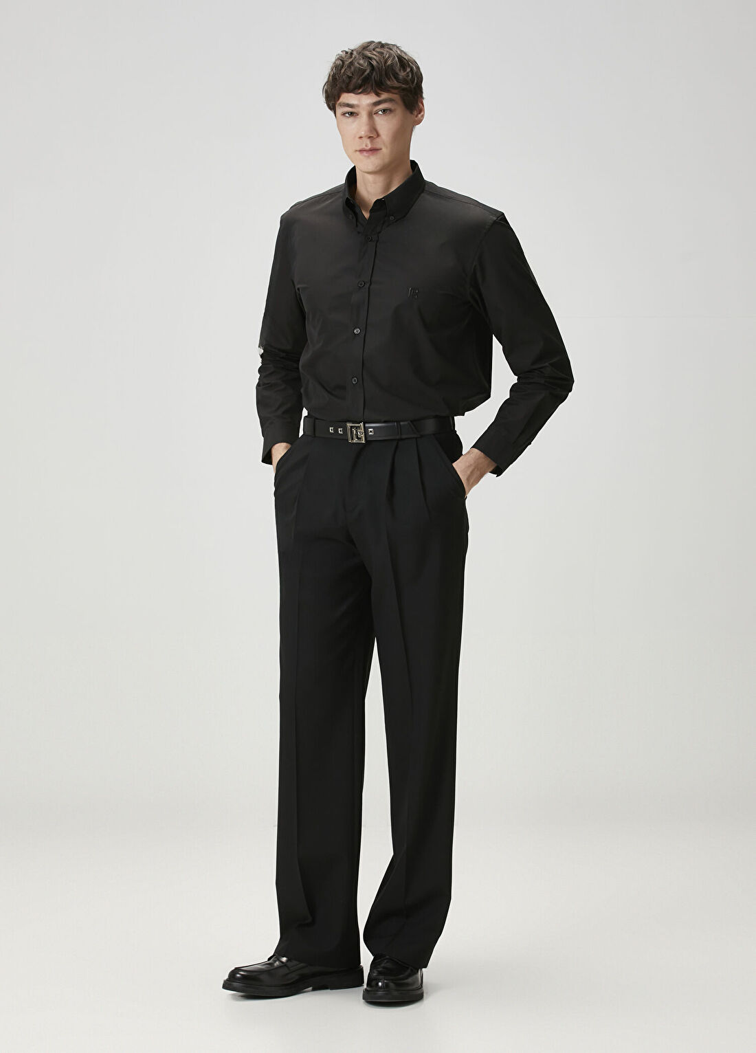 Balmain Siyah Regular Fit Gömlek görsel 2