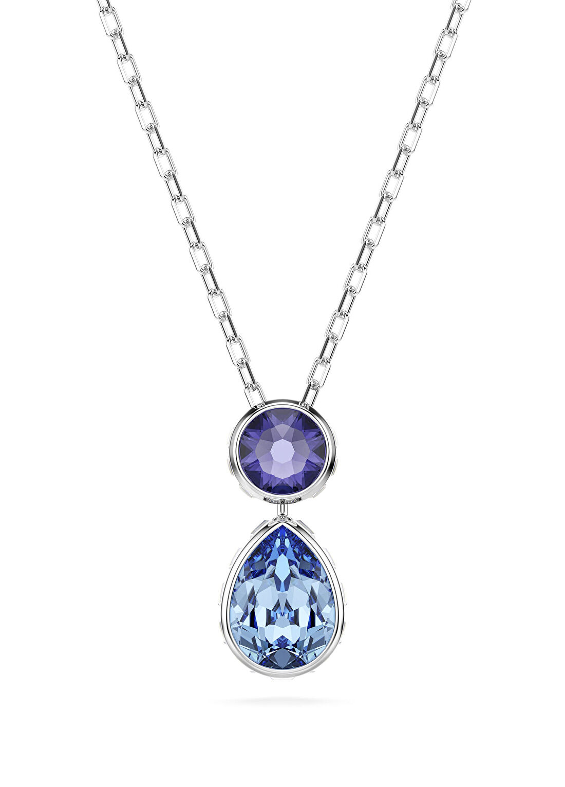 Swarovski Chroma Çok Renkli Rodyum Kaplama Kadın Kolye