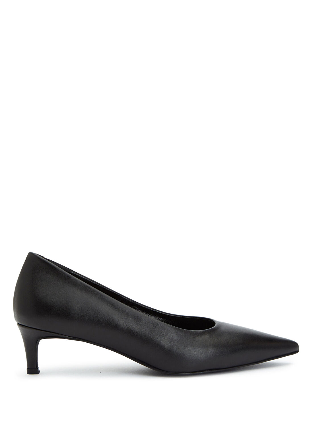 Divarese Siyah Deri Stiletto