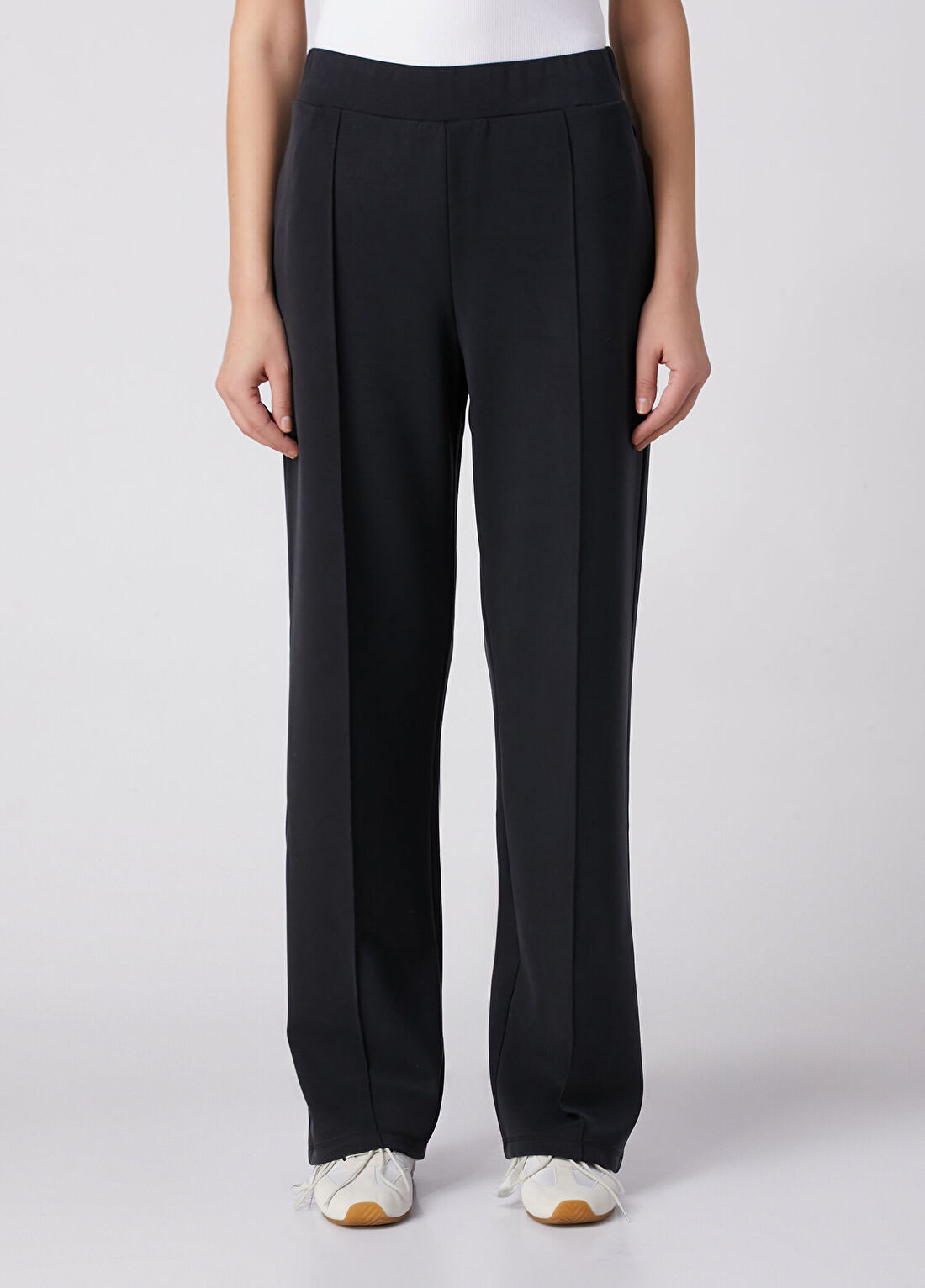 Beymen Collection Siyah Nervürlü Jersey Pantolon görsel 2