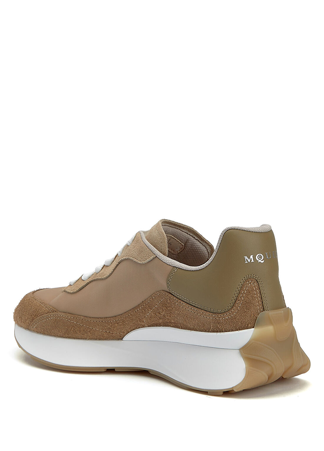 McQueen Sprint Runner Bej Erkek Deri Sneaker görsel 3