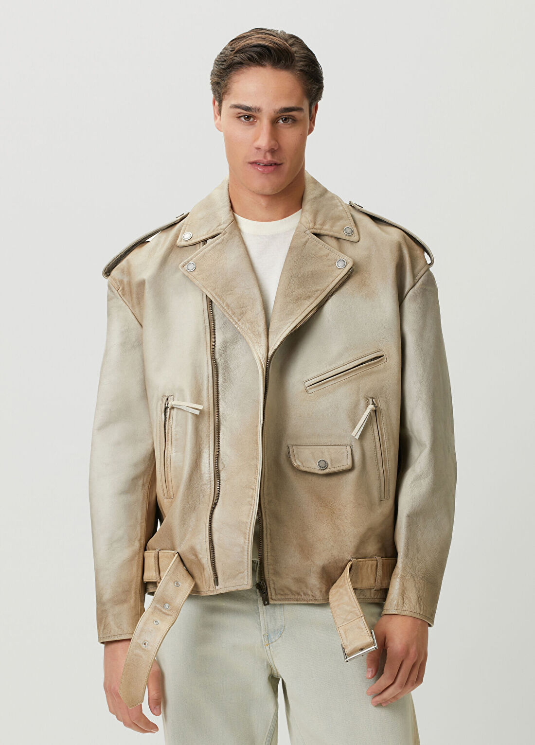 Golden Goose Açık Kahverengi Süet Ceket
