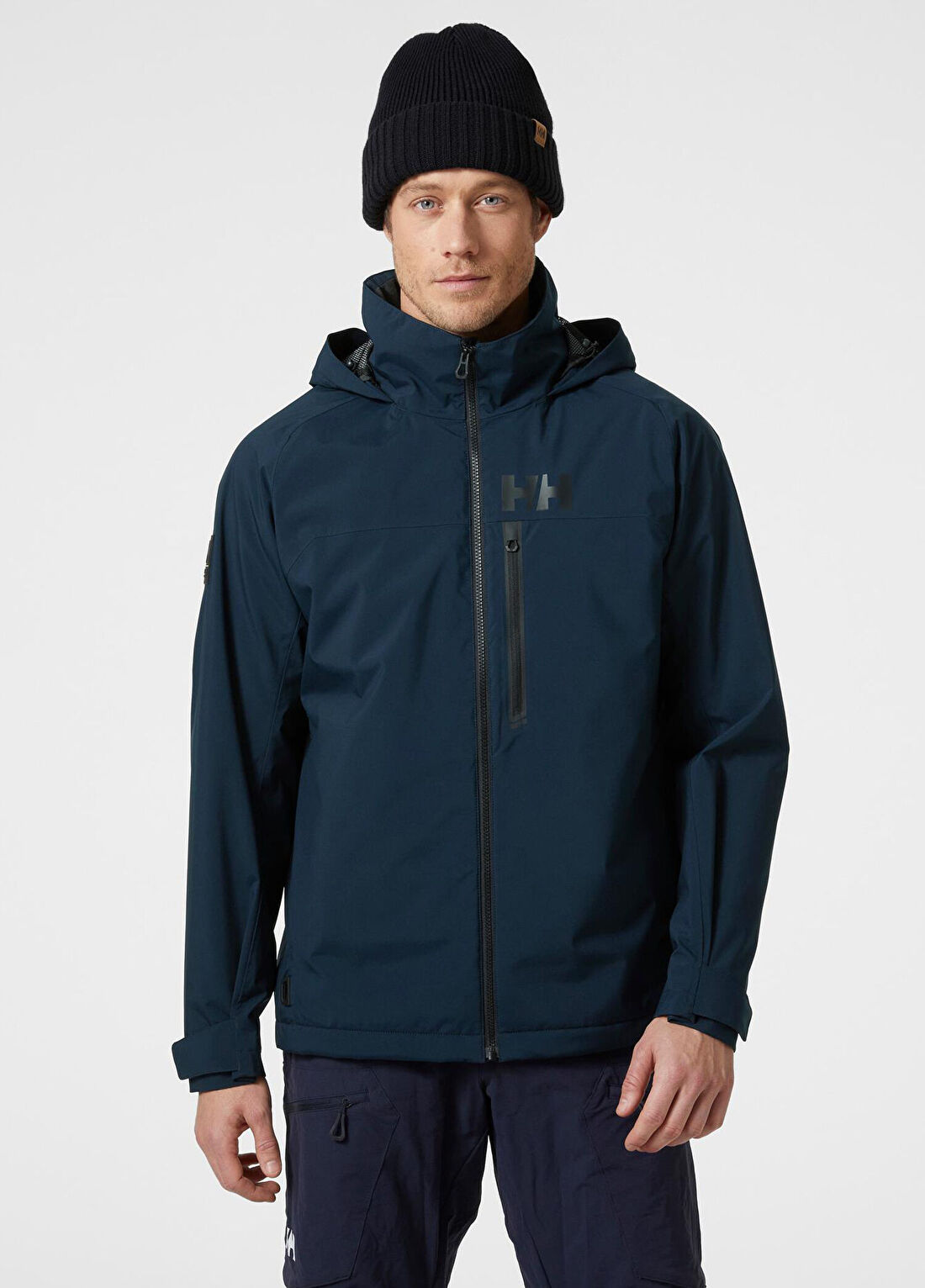 Helly Hansen HP Racing Lifaloft Kapüşonlu Navy Erkek Mont