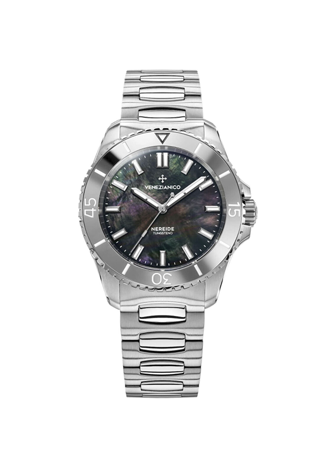Venezianico 3121540C Nereide Tungsteno 39 Kurmalı Otomatik Gri Çelik Erkek Kol Saati
