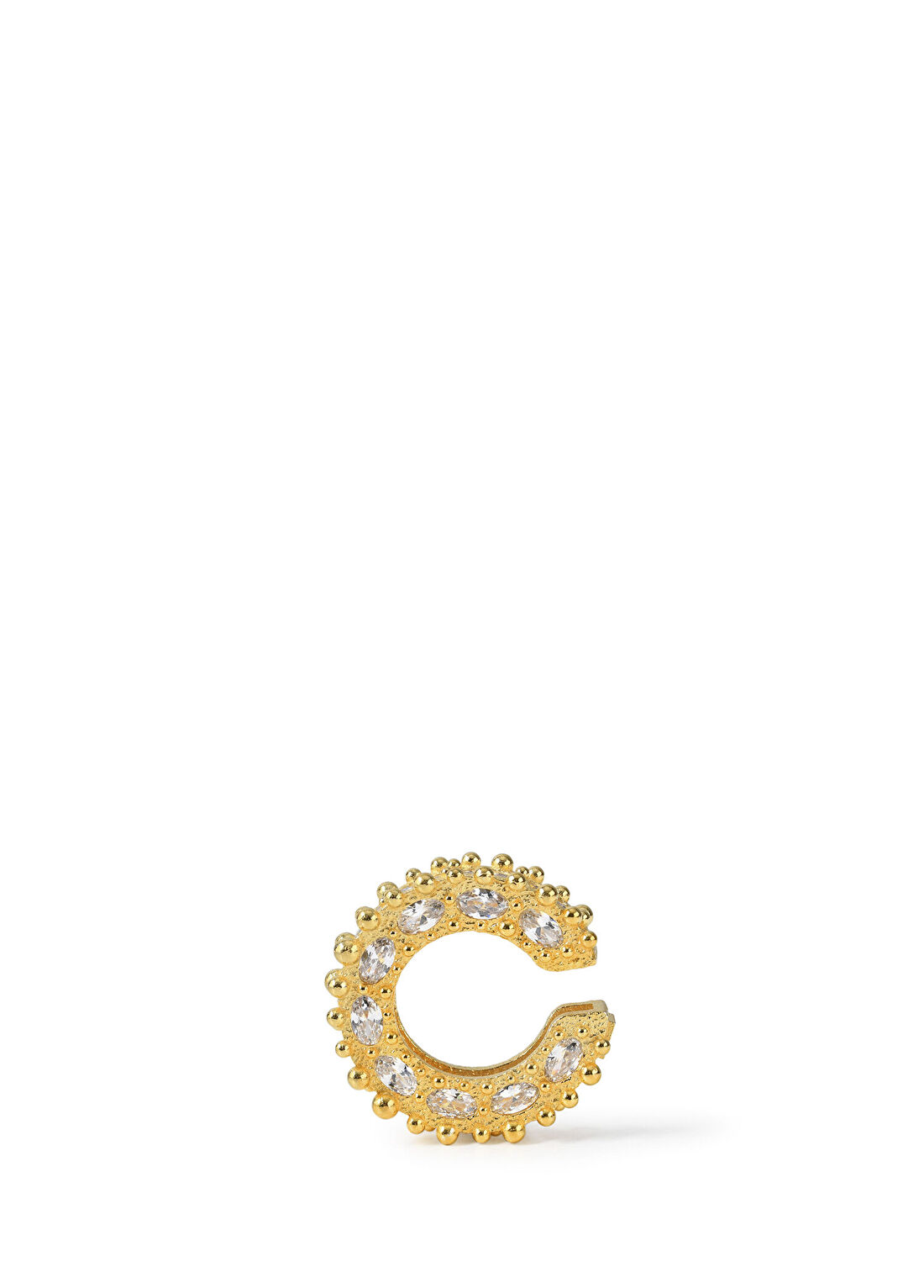 Mea Culpa Royal Ear Cuff Classic Sol 22 Ayar Altın Kaplama Kadın Kıkırdak Küpe görsel 3