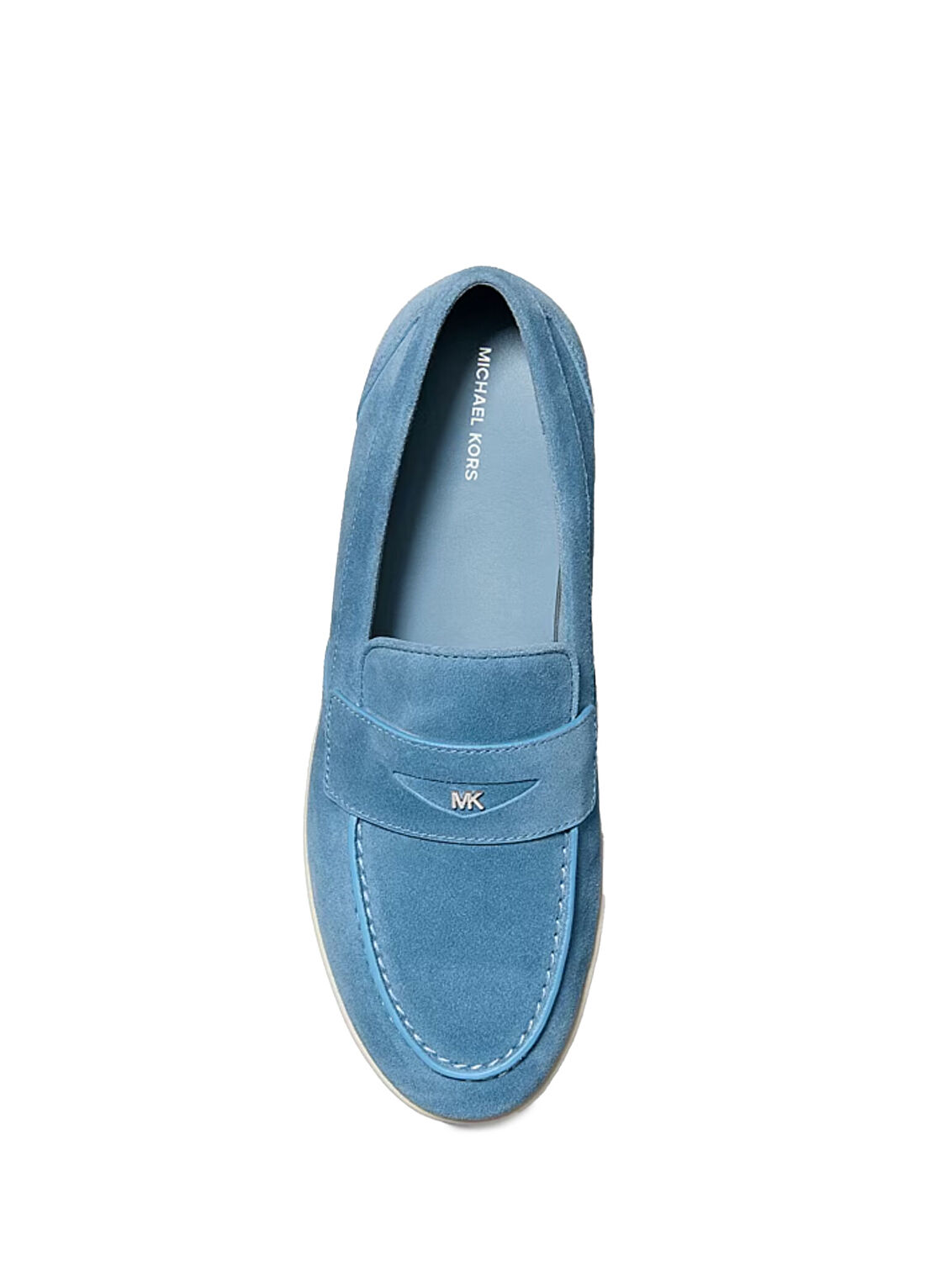 Michael Kors Wesley Açık Mavi Erkek Süet Loafer görsel 3