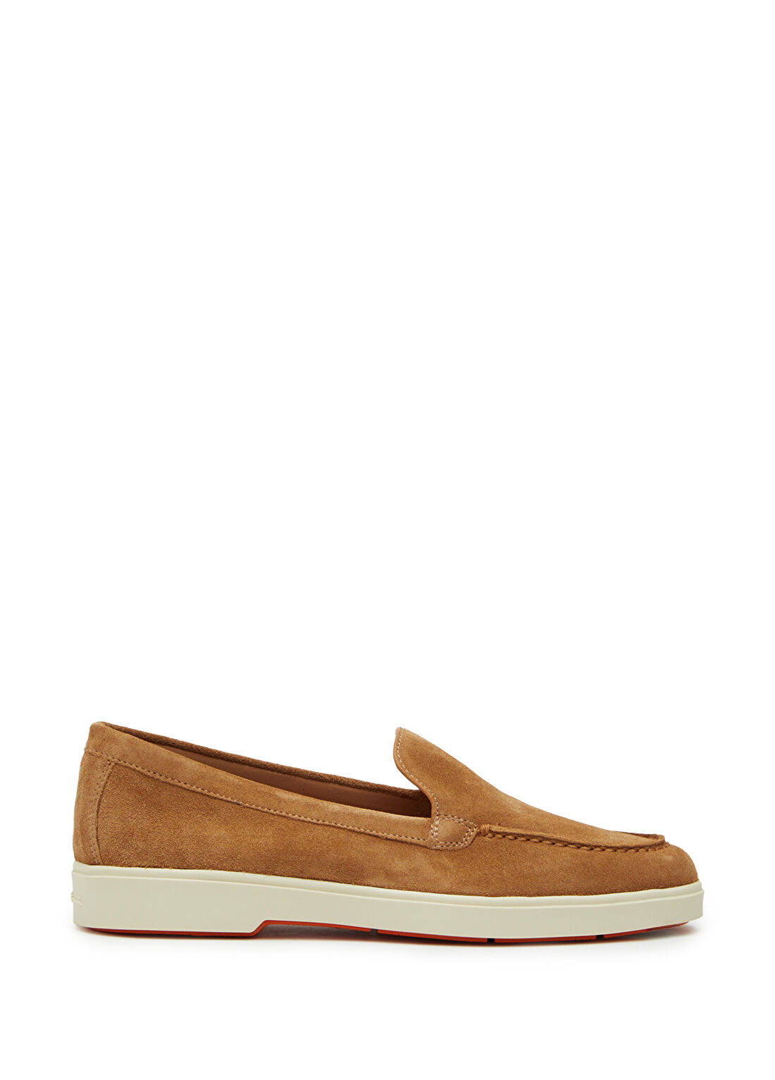 Santoni Kahve Taba Kadın Süet Loafer