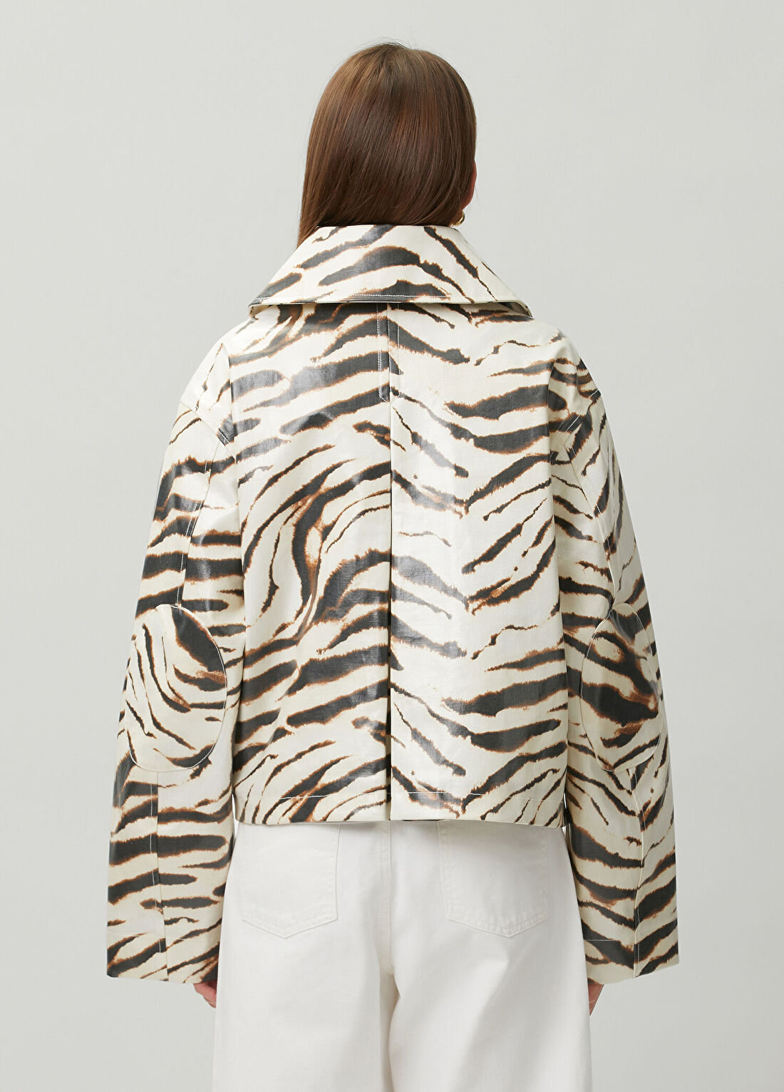 Ganni Zebra Desenli Ceket görsel 4