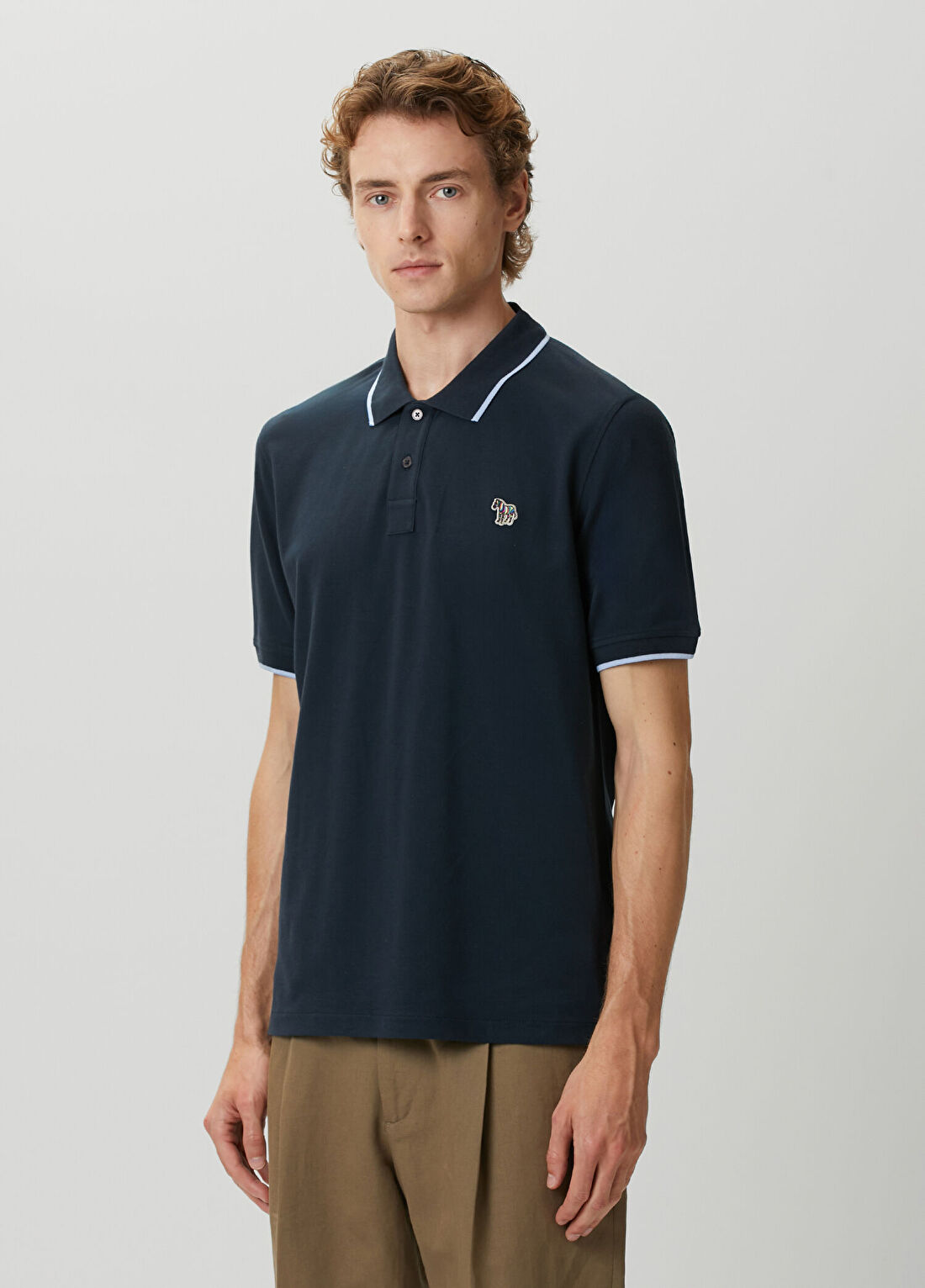 PS Paul Smith Regular Fit Lacivert Polo T-shirt görsel 3