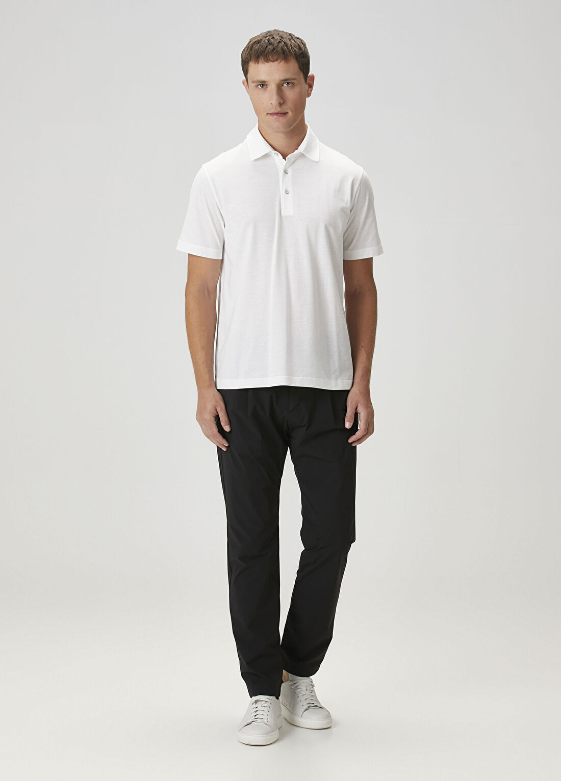 Herno Beyaz Polo T-shirt görsel 2