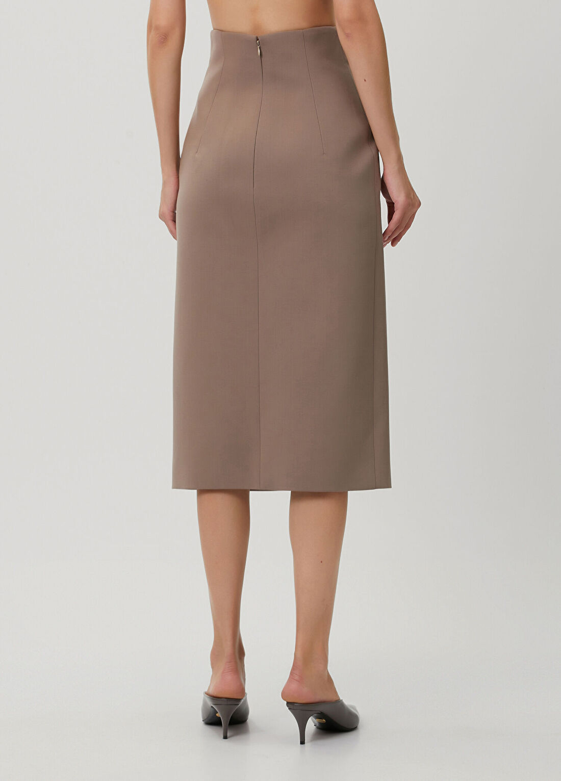 Mugler Vizon Midi Kalem Etek görsel 4