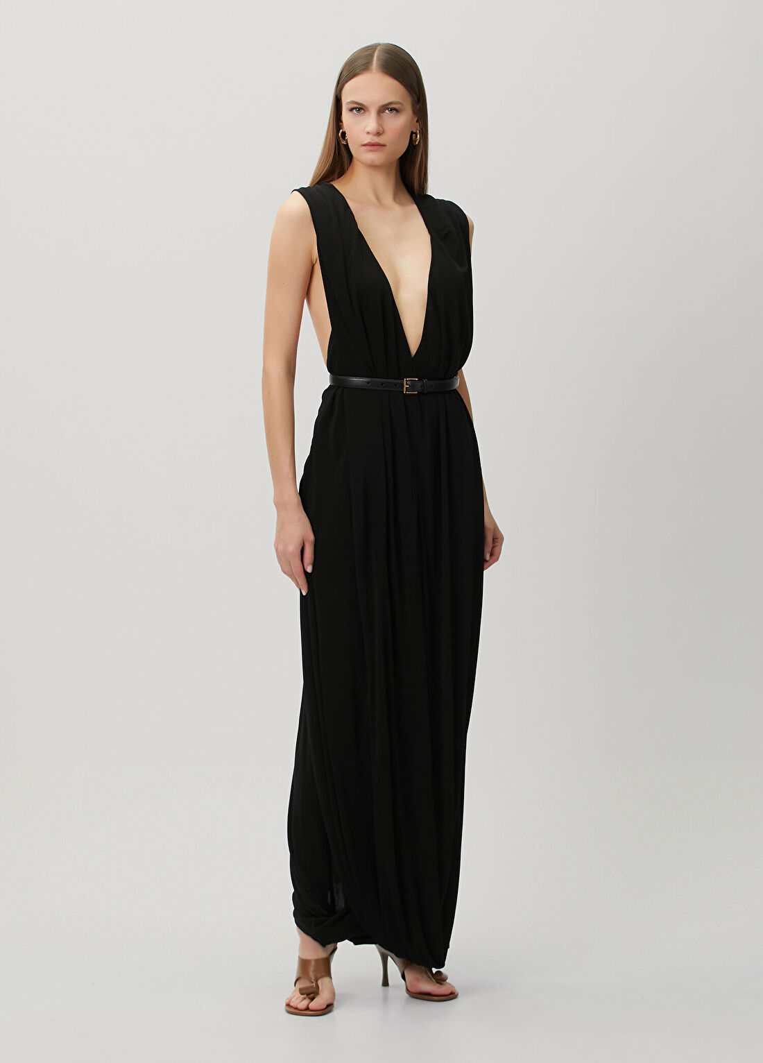 Loewe Siyah Maxi Abiye Elbise