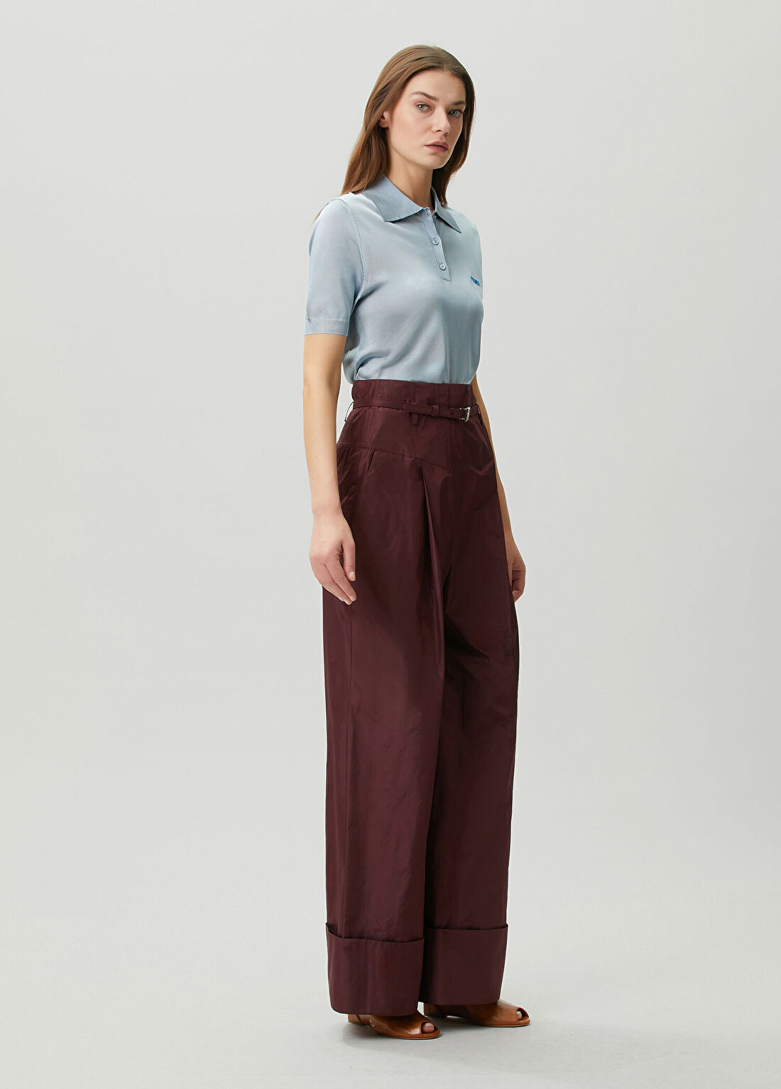 Fendi Mavi Polo Triko görsel 2