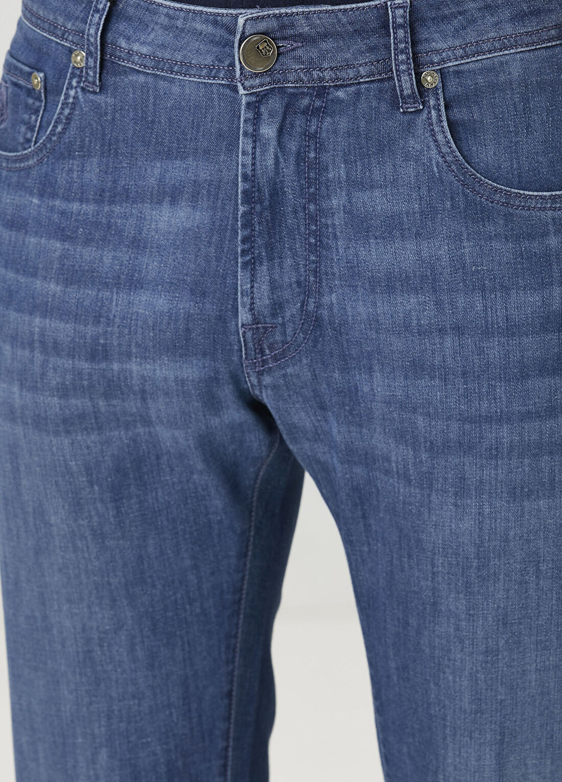 Corneliani Mavi Jean Pantolon görsel 4