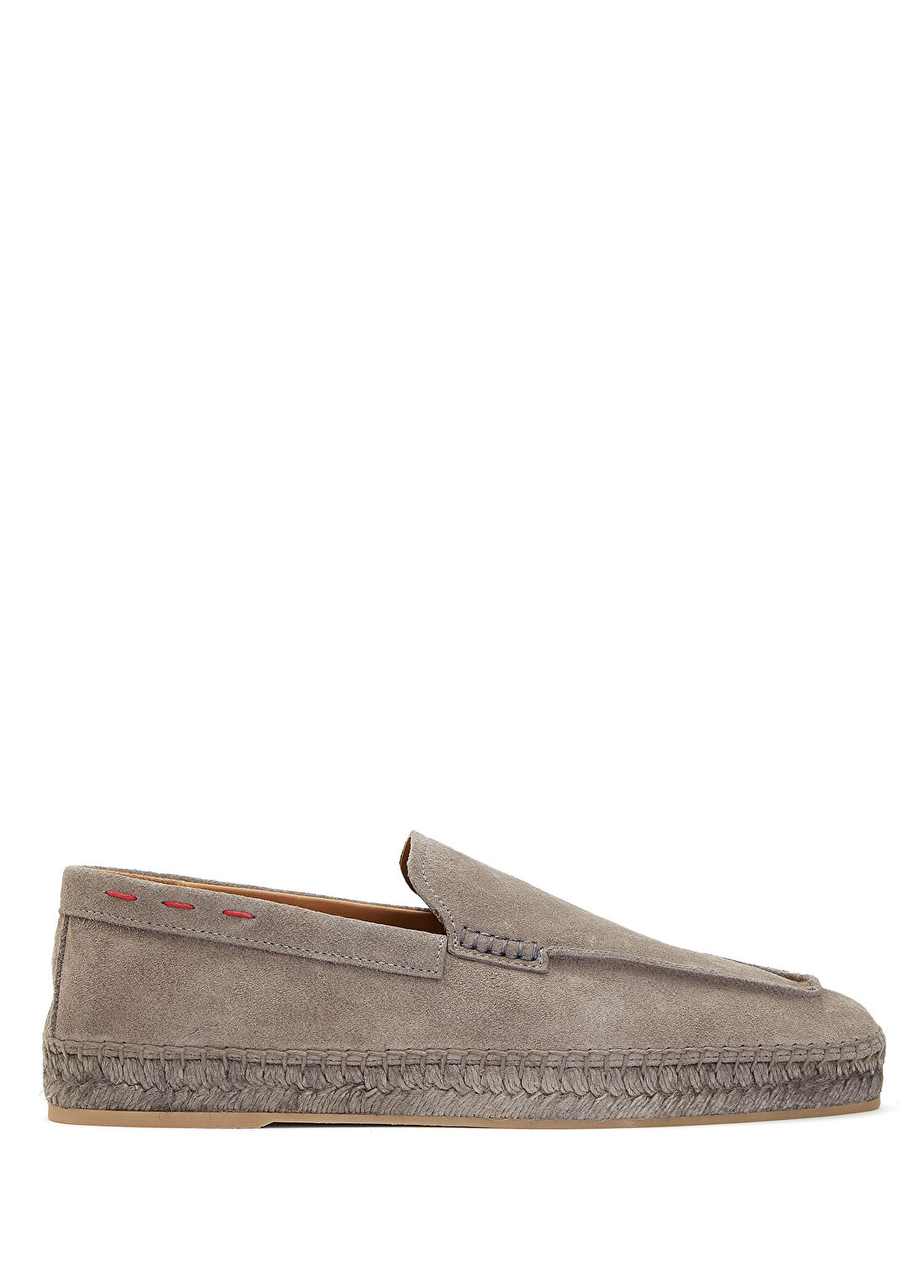 Kiton Gri Erkek Süet Loafer