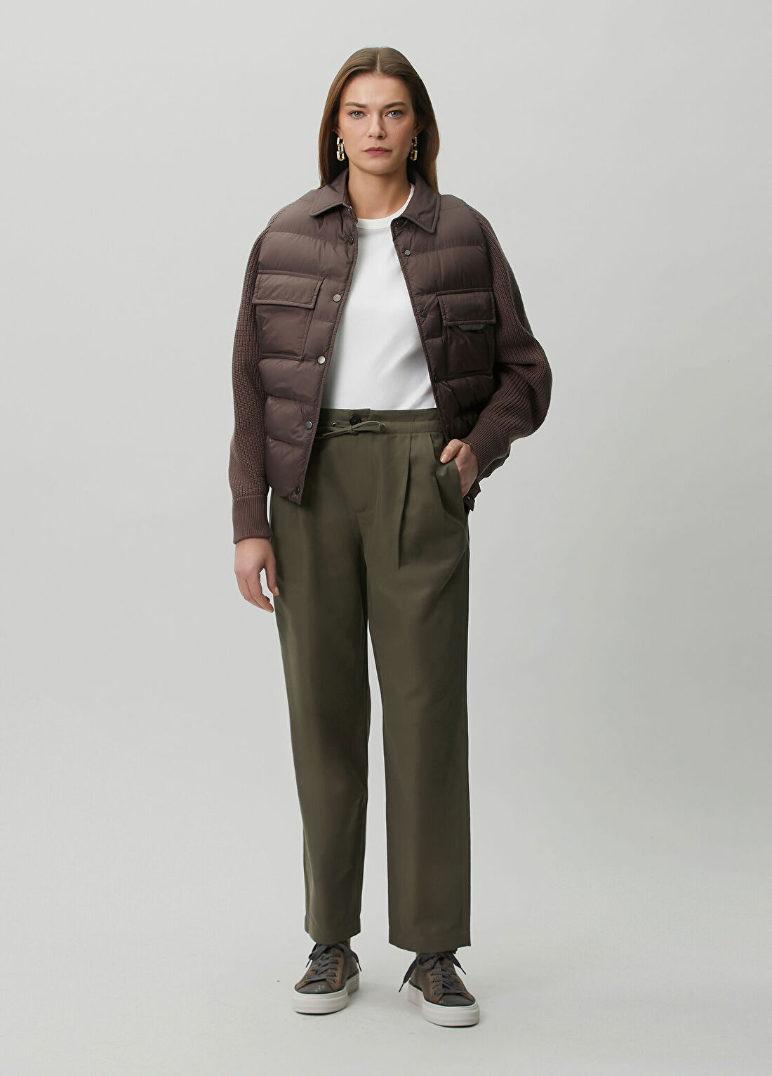 Brunello Cucinelli Koyu Yeşil Pileli Pantolon