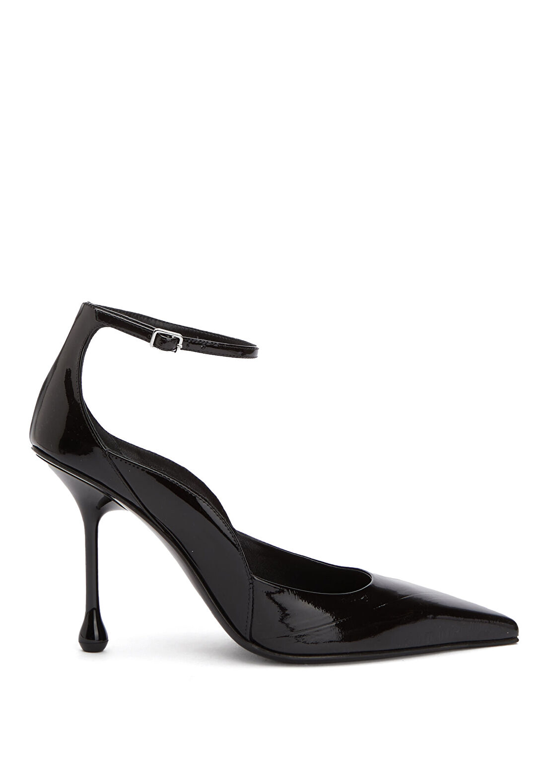 Jimmy Choo Quinci Siyah Deri Topuklu Ayakkabı