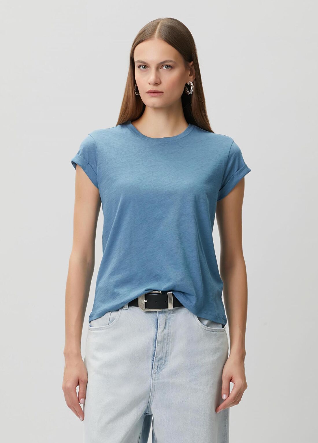 AllSaints Anne Koyu Mavi T-shirt