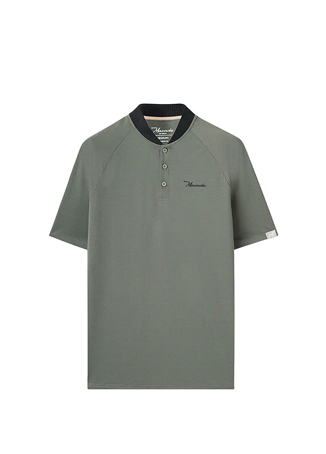 Macade Golf Crew Green TR Bomber Yeşil Polo Yaka Kısa Kollu Erkek Spor T-Shirt MPS2651306