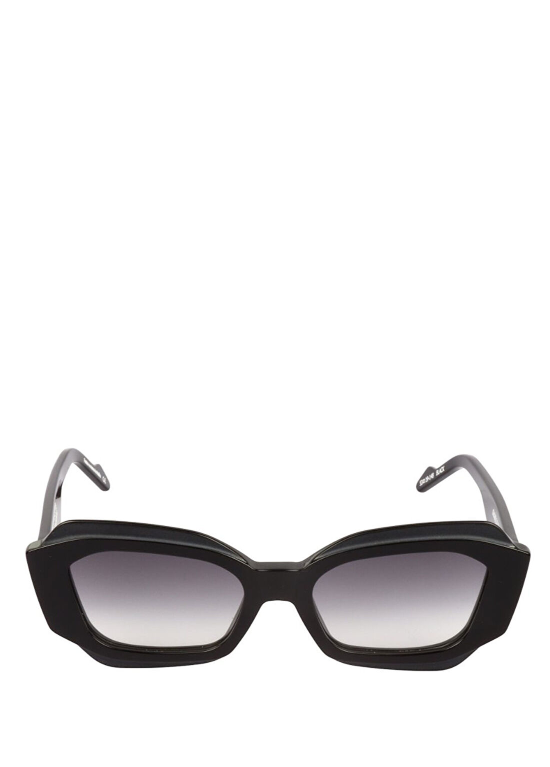 Original Vintage Sunglasses Gloss Double GD 03 Black Asetat Unisex Güneş Gözlüğü görsel 2