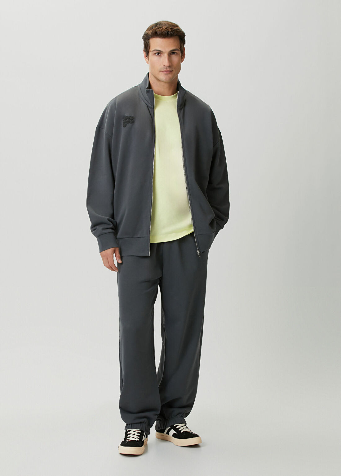 Pangaia Antrasit Sweatshirt görsel 2