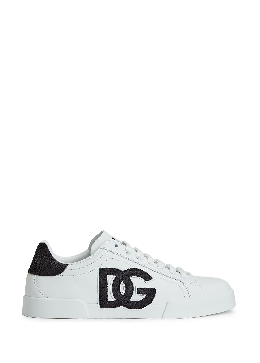 Dolce&Gabbana Strobel Port Siyah Beyaz Erkek Deri Sneaker
