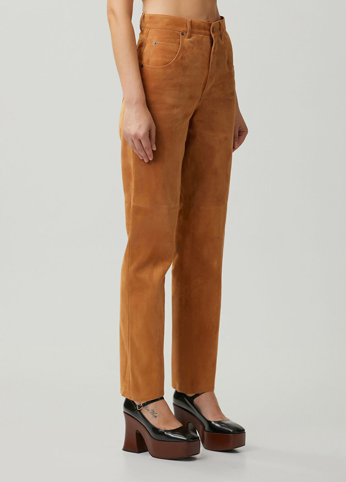 Chloe Karamal Süet Pantolon görsel 3