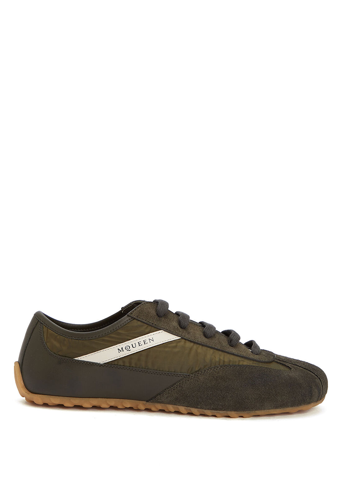 McQueen Boxe Yeşil Erkek Süet Sneaker
