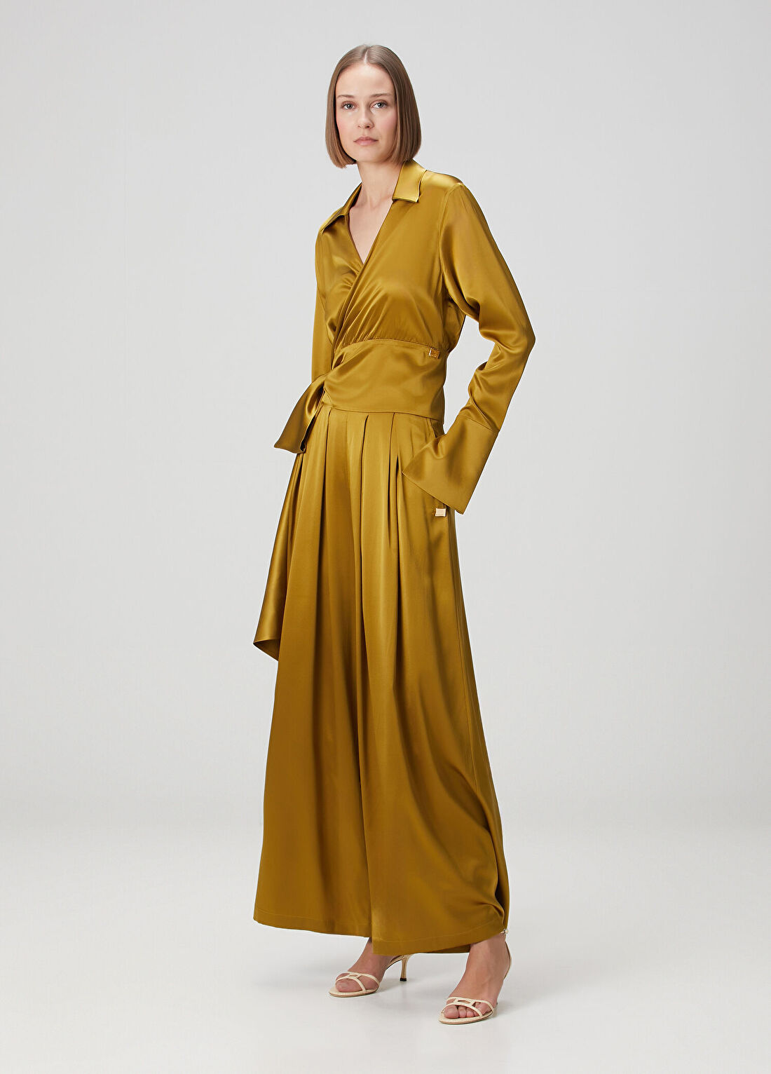 Daname Gold Abiye İpek Pantolon