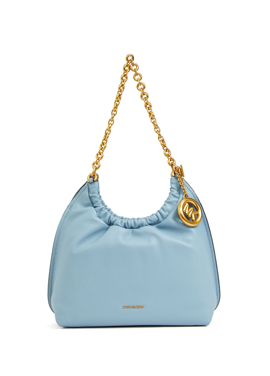 Michael Michael Kors Açık Mavi Logolu Kadın Deri Omuz Çantası