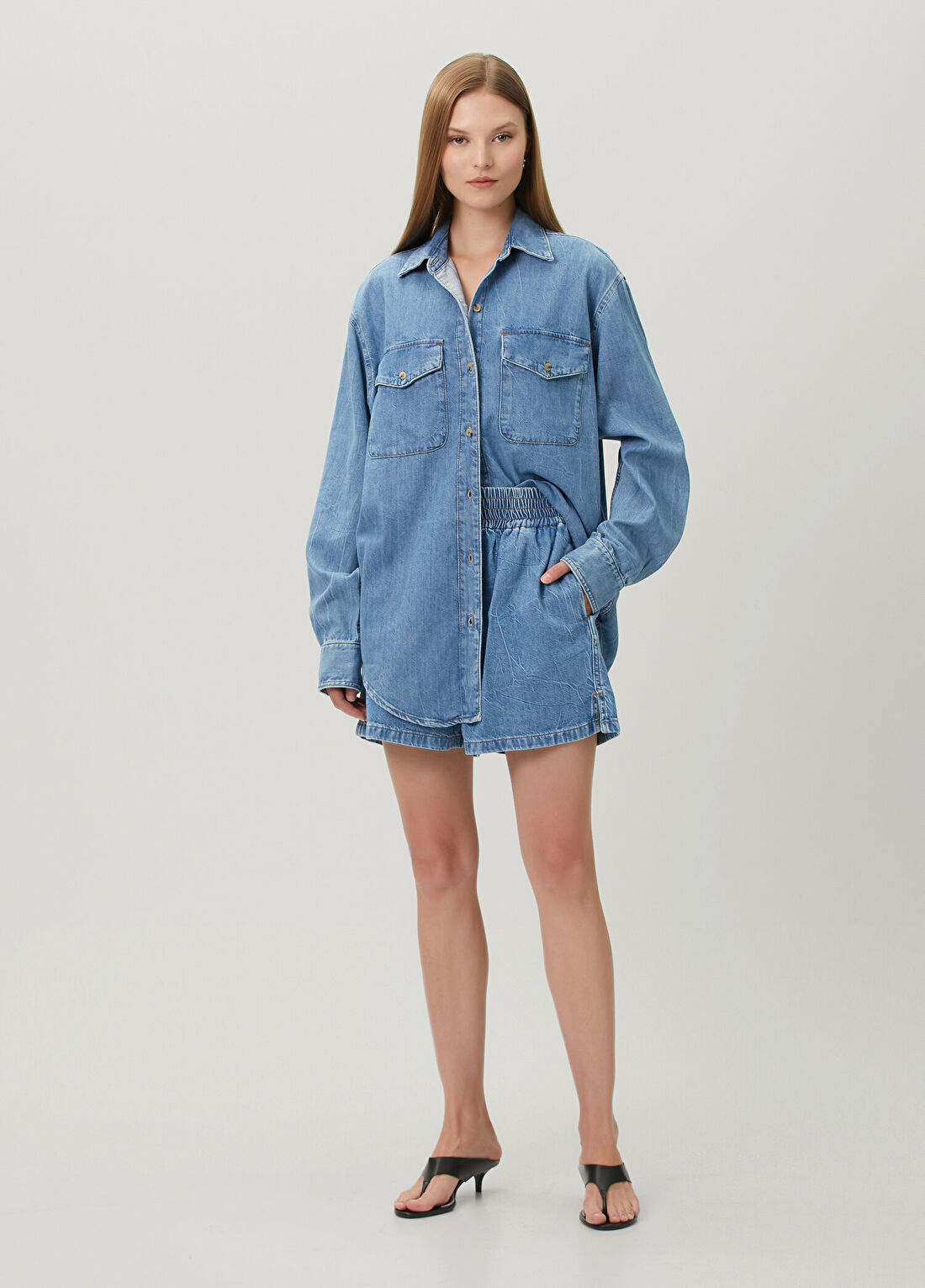 Lol Sky Mavi Denim Şort