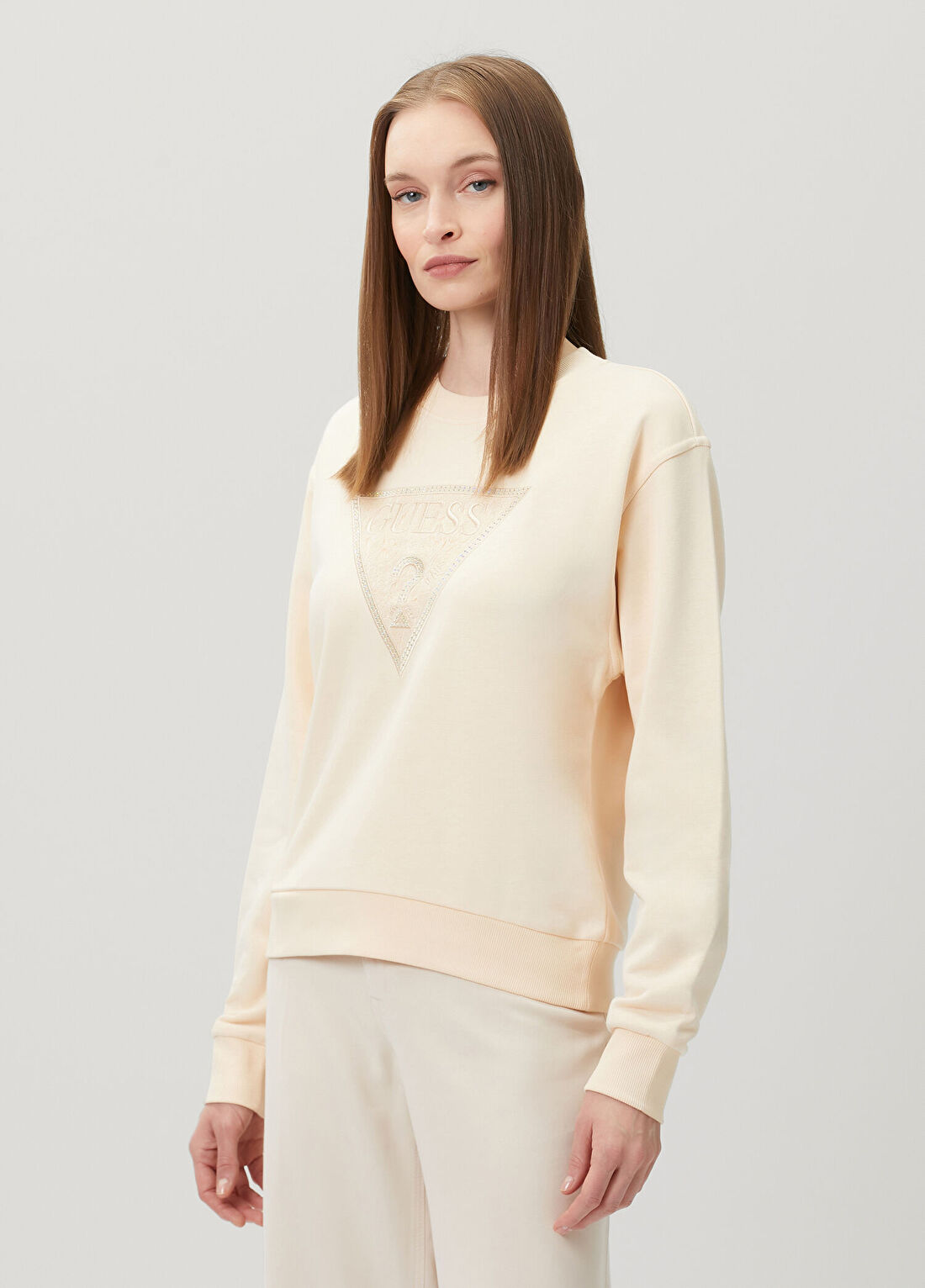 Guess Lace Ekru Sweatshirt