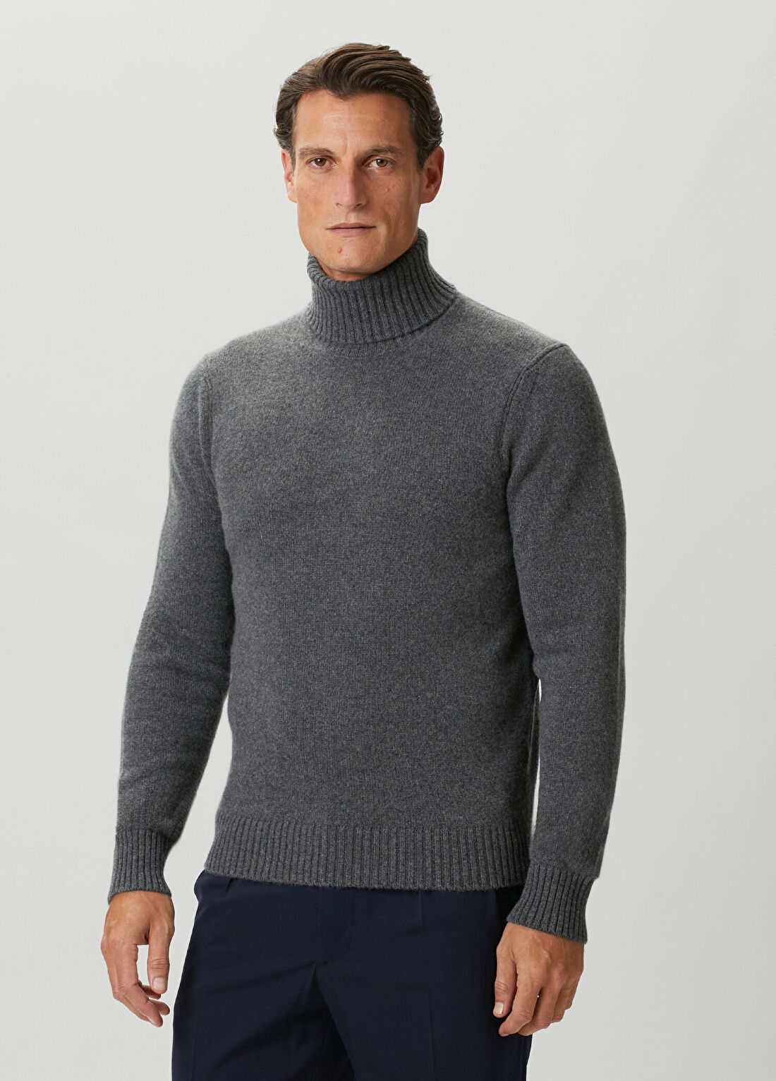 Dunhill Gri Kaşmir Triko