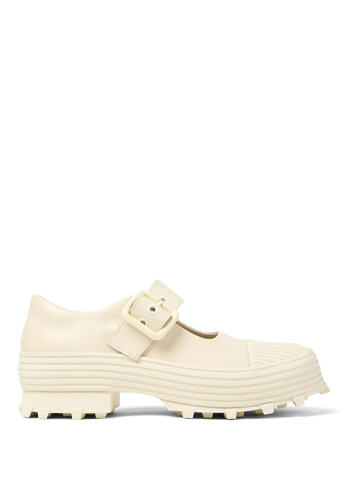 Camper Traktori Traktori Beyaz Deri Unisex Loafer A500022-005