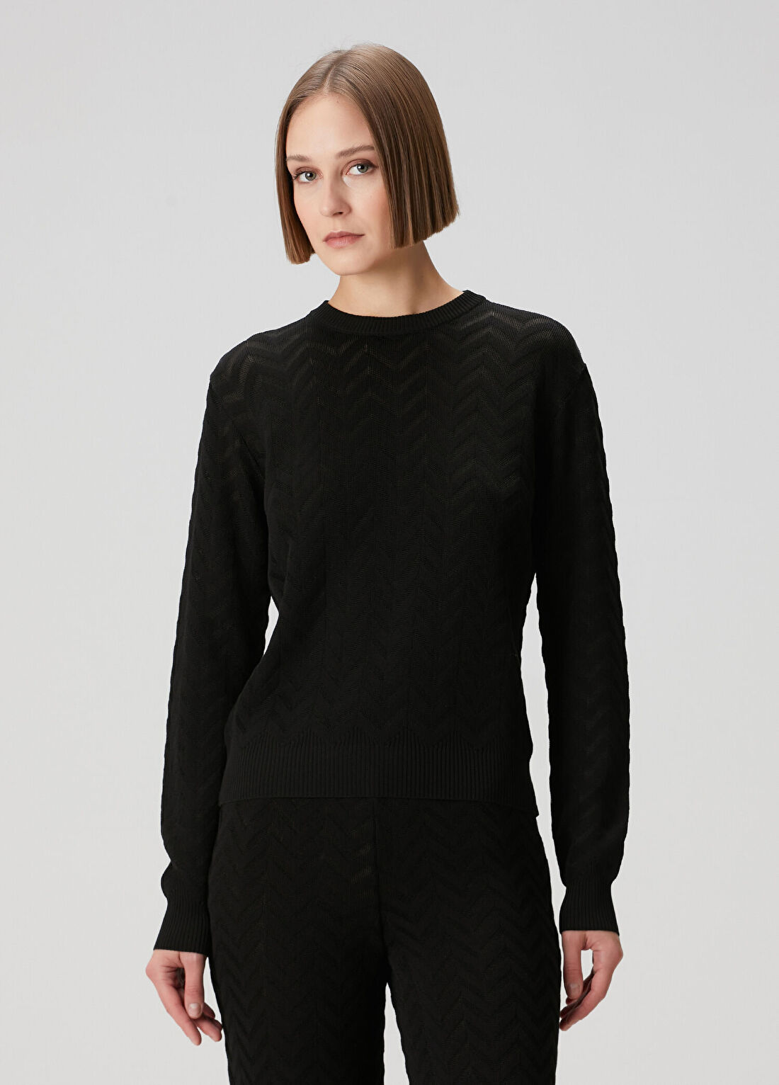 Missoni Siyah Desenli Triko