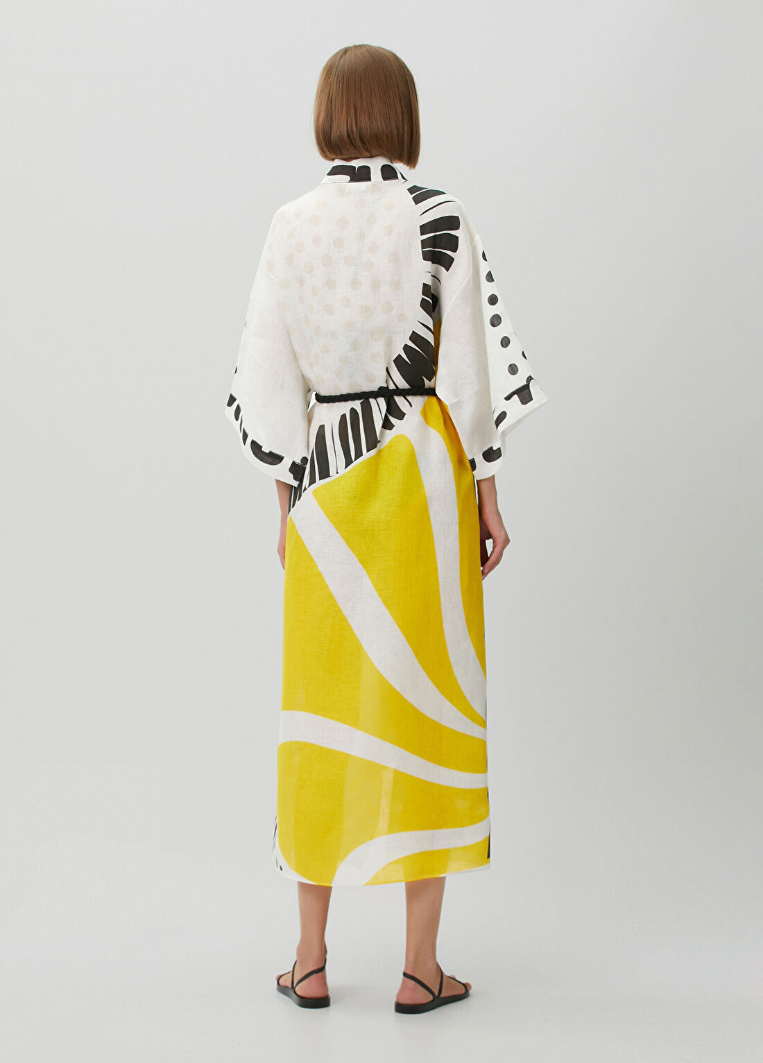 Jaquette Jilda Yann Keten Kimono görsel 4