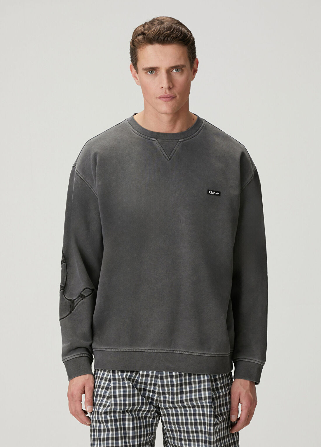Beymen Club Antrasit Logolu Sweatshirt