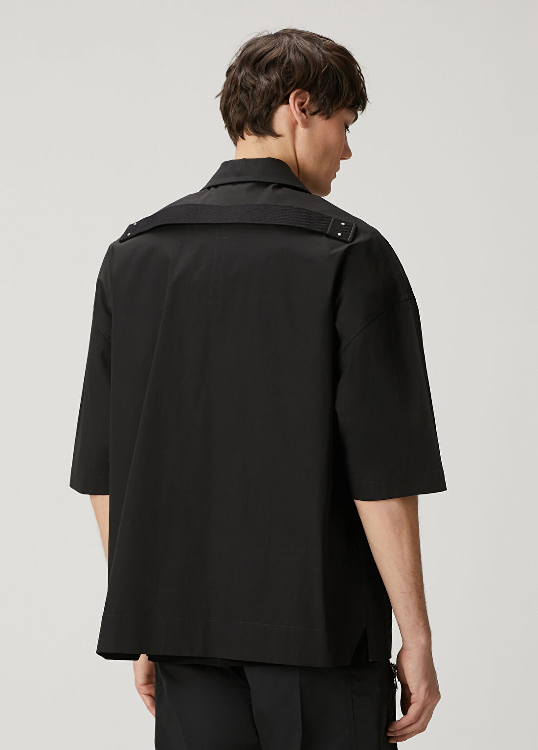 Rick Owens Siyah Gömlek görsel 4