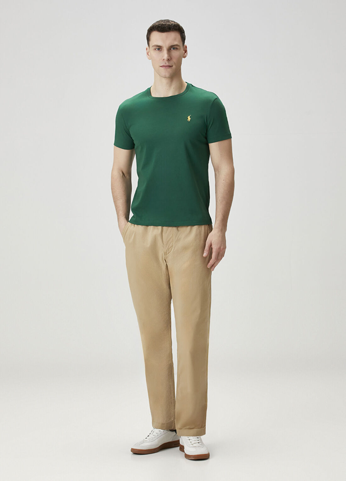 Polo Ralph Lauren Yeşil Basic T-shirt görsel 2