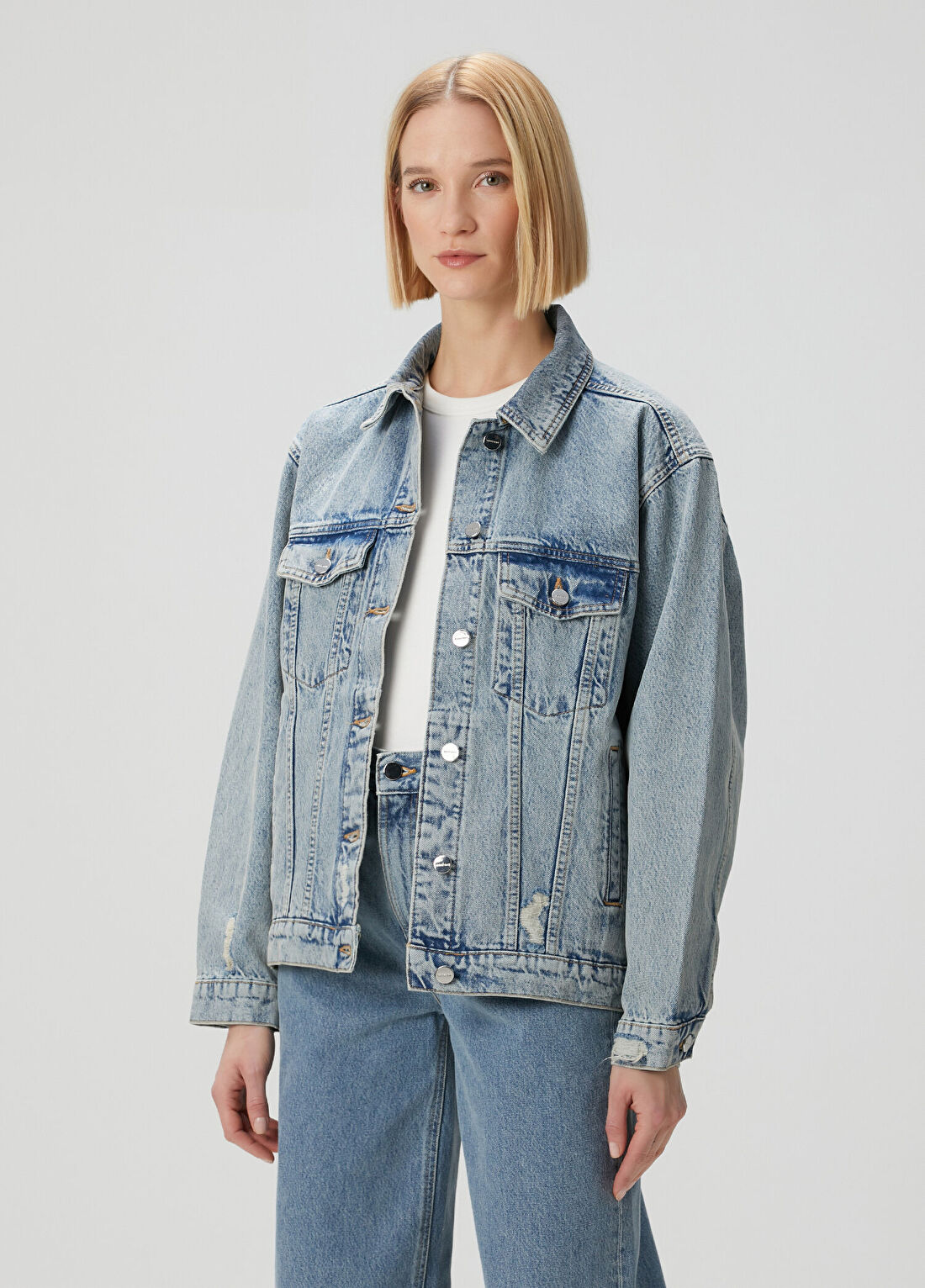 Anine Bing Rory Mavi Denim Ceket
