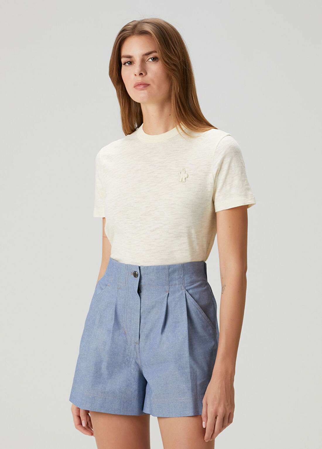Moncler Grenoble Ekru T-shirt