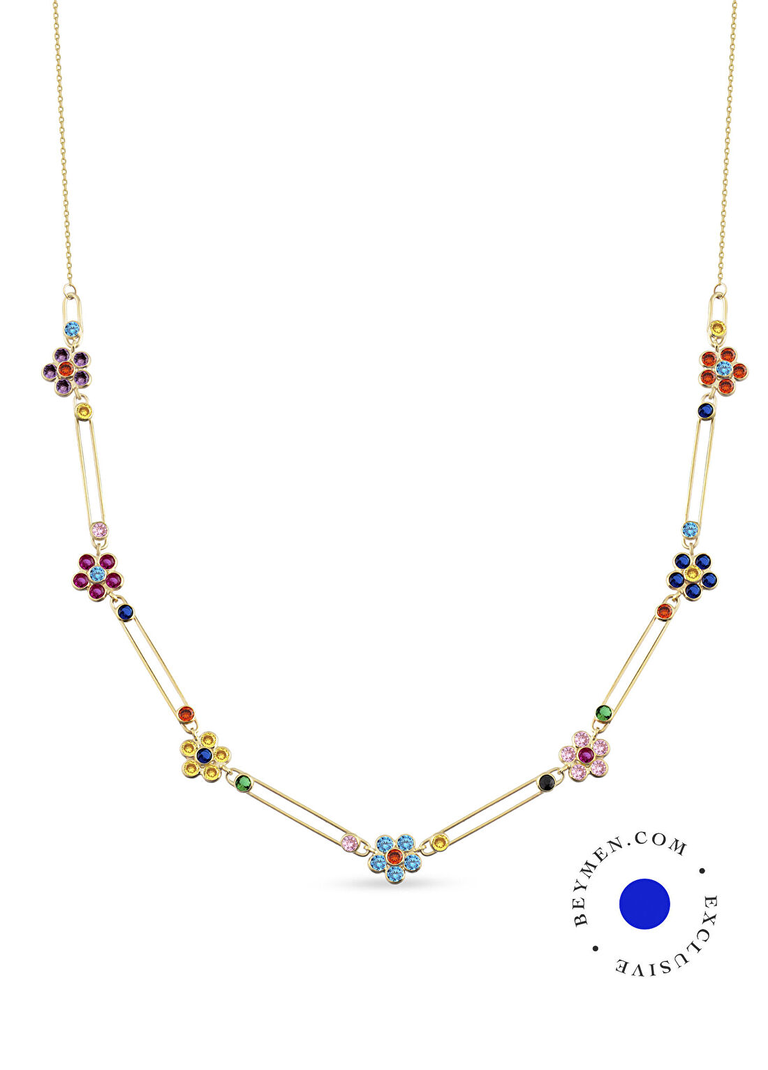 Orena Jewelry Garden Paperclip 14 Ayar Altın Kadın Kolye