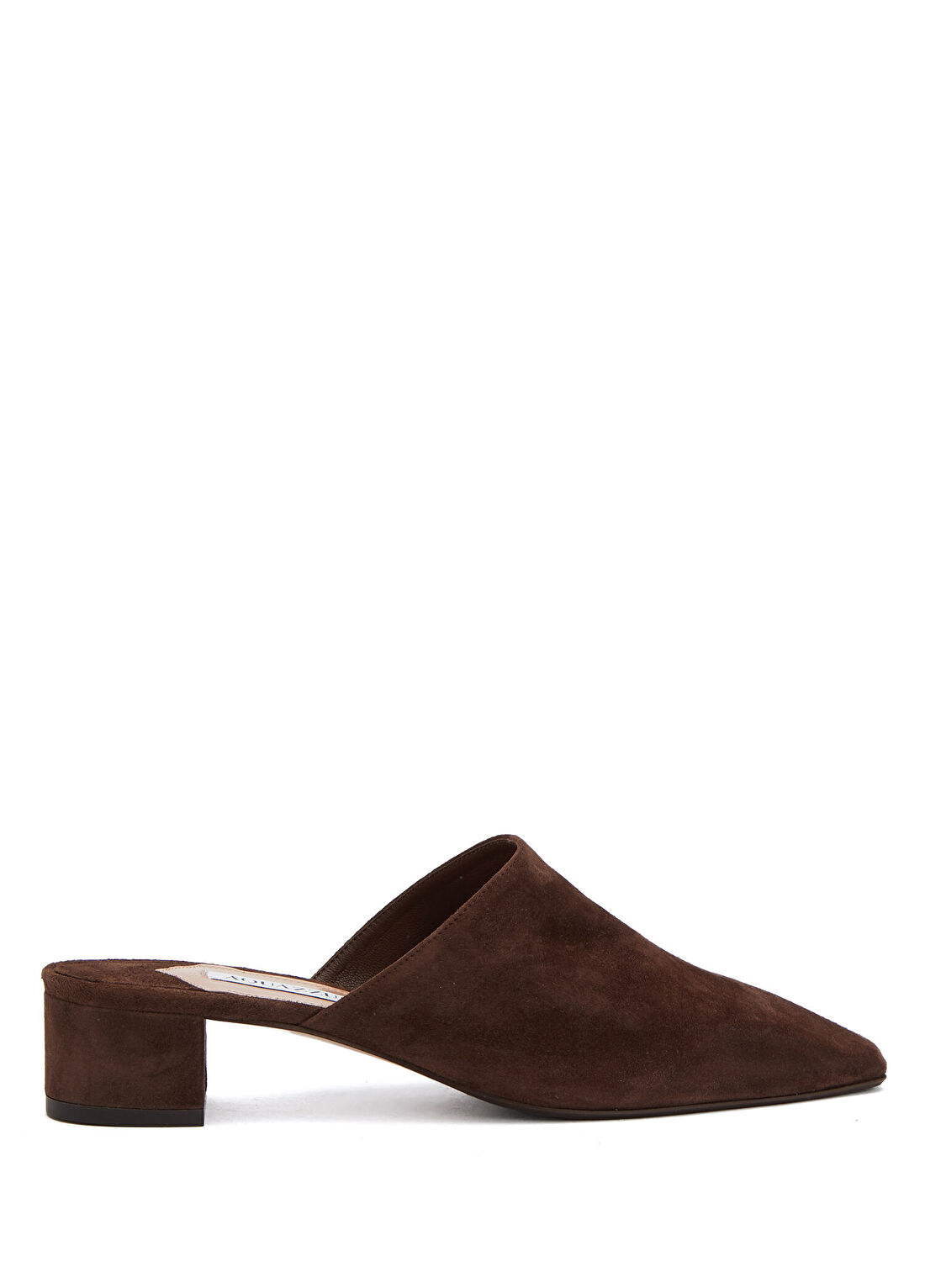 Aquazzura Colbert Koyu Kahverengi Kadın Nubuk Terlik