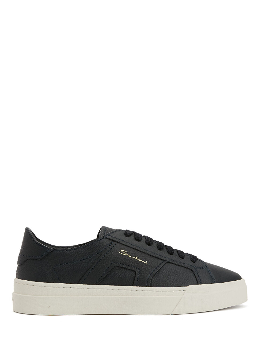 Santoni Lacivert Erkek Deri Sneaker