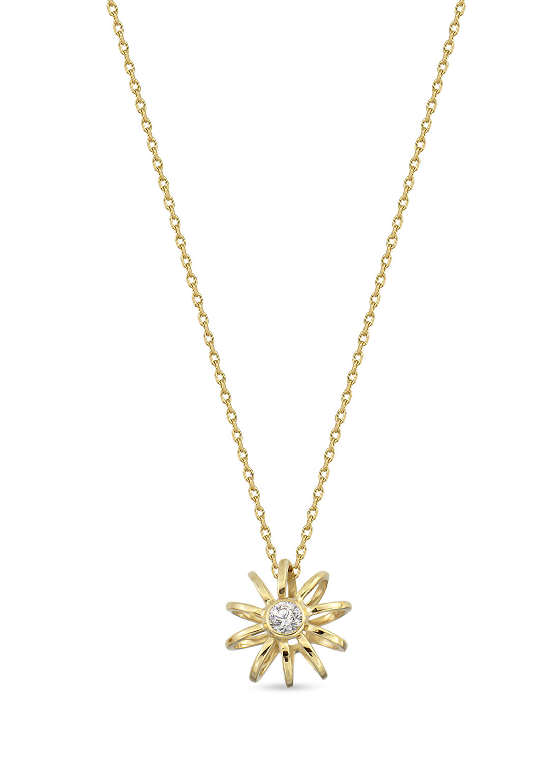 Orena Jewelry Sparkle 14 Ayar Altın Kadın Kolye
