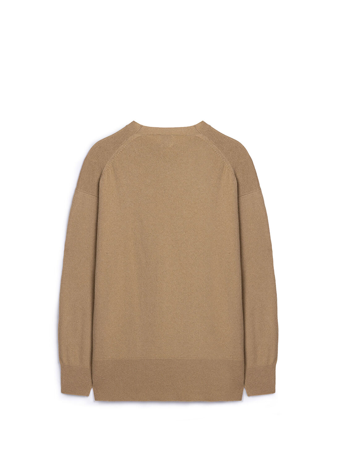 Atelier38 Biggie Camel Yün Bisiklet Yaka Kadın Kazak görsel 2