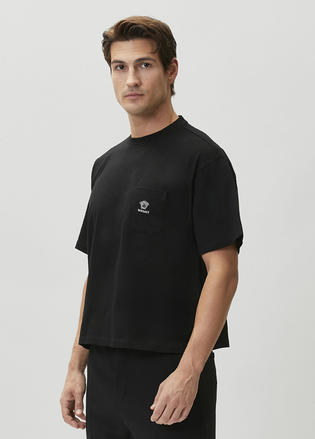 Versace Siyah Cepli T-shirt görsel 3